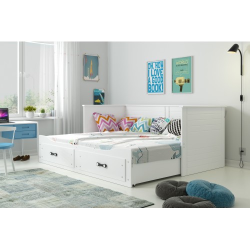 Bērnu gulta HERMES 80x200, balts